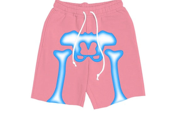 Untouchable Skeleton shorts pink